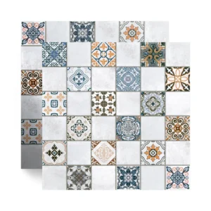 Piso Cerâmico Decorado Acetinado Panamá Retrô Tipo A 57X57CM