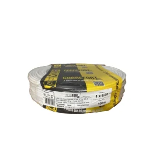 Cabo Flex Cobrefort 6,00MM 450/750V Branco 100M