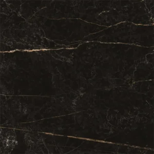 Piso Cerâmico Super Prime Marmorizado Retificado Polido Eclipse Preto Tipo A